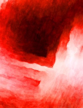 Soyut suluboya sanat eserleri. Fırça boyalı dijital resim. Renkli yaratıcı suluboya çizimi.