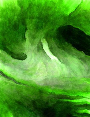 Soyut suluboya sanat eserleri. Fırça boyalı dijital resim. Renkli yaratıcı suluboya çizimi.