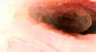 Soyut suluboya sanat eserleri. Fırça boyalı dijital resim. Renkli yaratıcı suluboya çizimi.