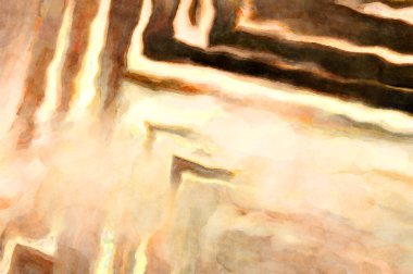 Soyut suluboya sanat eserleri. Fırça boyalı dijital resim. Renkli yaratıcı suluboya çizimi.