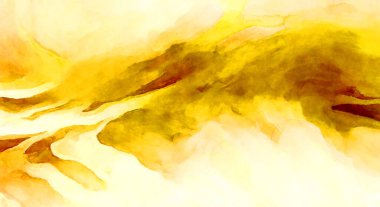 Soyut suluboya sanat eserleri. Fırça boyalı dijital resim. Renkli yaratıcı suluboya çizimi.