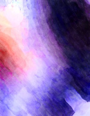 Soyut suluboya sanat eserleri. Fırça boyalı dijital resim. Renkli yaratıcı suluboya çizimi.