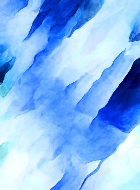 Soyut suluboya sanat eserleri. Fırça boyalı dijital resim. Renkli yaratıcı suluboya çizimi.