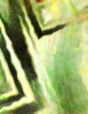 Soyut suluboya sanat eserleri. Fırça boyalı dijital resim. Renkli yaratıcı suluboya çizimi.