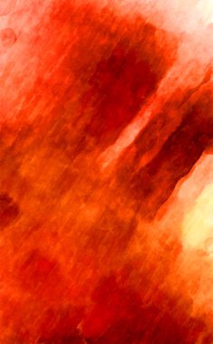 Soyut suluboya sanat eserleri. Fırça boyalı dijital resim. Renkli yaratıcı suluboya çizimi.