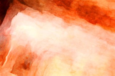 Soyut suluboya sanat eserleri. Fırça boyalı dijital resim. Renkli yaratıcı suluboya çizimi.