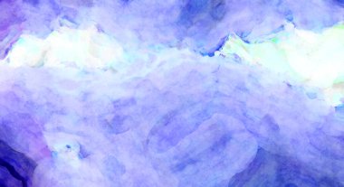 Soyut suluboya sanat eserleri. Fırça boyalı dijital resim. Renkli yaratıcı suluboya çizimi.