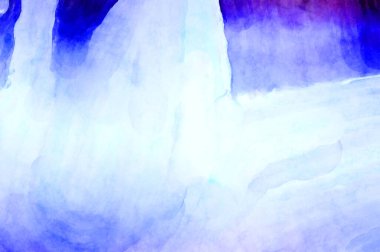 Soyut suluboya sanat eserleri. Fırça boyalı dijital resim. Renkli yaratıcı suluboya çizimi.