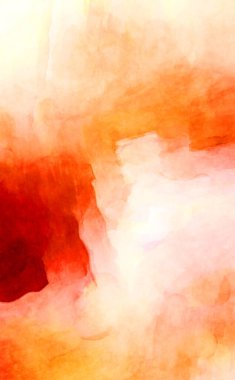 Soyut suluboya sanat eserleri. Fırça boyalı dijital resim. Renkli yaratıcı suluboya çizimi.