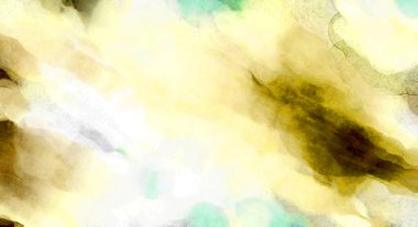 Soyut suluboya sanat eserleri. Fırça boyalı dijital resim. Renkli yaratıcı suluboya çizimi.