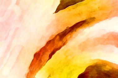 Soyut suluboya sanat eserleri. Fırça boyalı dijital resim. Renkli yaratıcı suluboya çizimi.