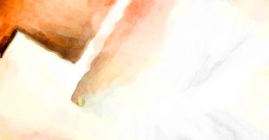 Soyut suluboya sanat eserleri. Fırça boyalı dijital resim. Renkli yaratıcı suluboya çizimi.