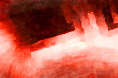 Soyut suluboya sanat eserleri. Fırça boyalı dijital resim. Renkli yaratıcı suluboya çizimi.