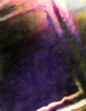 Soyut suluboya sanat eserleri. Fırça boyalı dijital resim. Renkli yaratıcı suluboya çizimi.