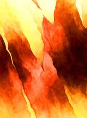 Soyut suluboya sanat eserleri. Fırça boyalı dijital resim. Renkli yaratıcı suluboya çizimi.