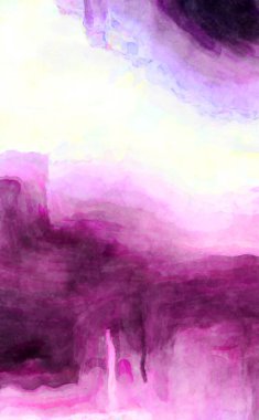 Soyut suluboya sanat eserleri. Fırça boyalı dijital resim. Renkli yaratıcı suluboya çizimi.