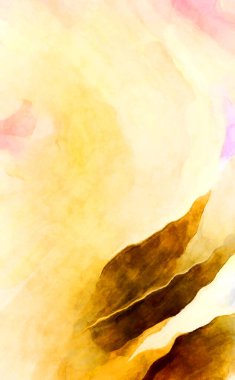 Soyut suluboya sanat eserleri. Fırça boyalı dijital resim. Renkli yaratıcı suluboya çizimi.