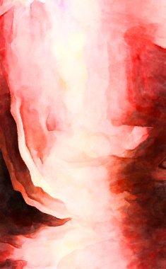 Soyut suluboya sanat eserleri. Fırça boyalı dijital resim. Renkli yaratıcı suluboya çizimi.