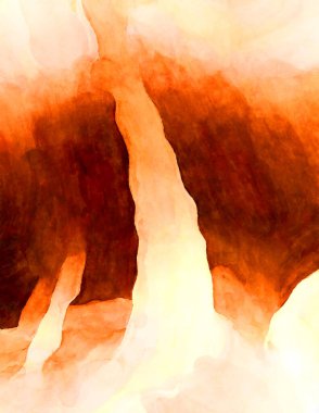 Soyut suluboya sanat eserleri. Fırça boyalı dijital resim. Renkli yaratıcı suluboya çizimi.