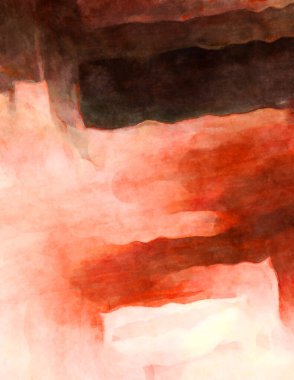 Soyut suluboya sanat eserleri. Fırça boyalı dijital resim. Renkli yaratıcı suluboya çizimi.