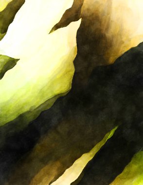 Soyut suluboya sanat eserleri. Fırça boyalı dijital resim. Renkli yaratıcı suluboya çizimi.