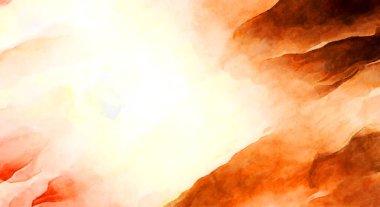 Soyut suluboya sanat eserleri. Fırça boyalı dijital resim. Renkli yaratıcı suluboya çizimi.