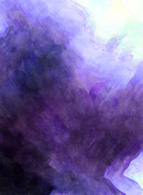 Soyut suluboya sanat eserleri. Fırça boyalı dijital resim. Renkli yaratıcı suluboya çizimi.