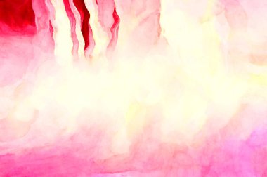 Soyut suluboya sanat eserleri. Fırça boyalı dijital resim. Renkli yaratıcı suluboya çizimi.