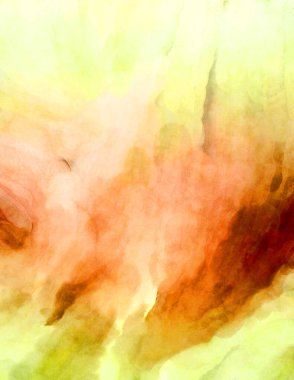 Soyut suluboya sanat eserleri. Fırça boyalı dijital resim. Renkli yaratıcı suluboya çizimi.