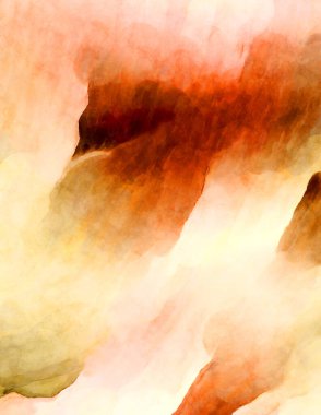 Soyut suluboya sanat eserleri. Fırça boyalı dijital resim. Renkli yaratıcı suluboya çizimi.