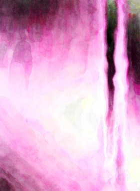 Soyut suluboya sanat eserleri. Fırça boyalı dijital resim. Renkli yaratıcı suluboya çizimi.