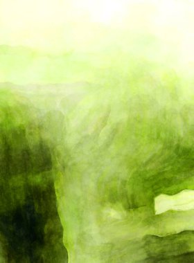 Soyut suluboya sanat eserleri. Fırça boyalı dijital resim. Renkli yaratıcı suluboya çizimi.