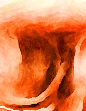 Soyut suluboya sanat eserleri. Fırça boyalı dijital resim. Renkli yaratıcı suluboya çizimi.