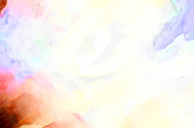 Soyut suluboya sanat eserleri. Fırça boyalı dijital resim. Renkli yaratıcı suluboya çizimi.