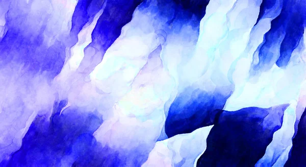 Expressive Abstract Watercolor Artwork Brush Painted Digital Art Painting Colorful — Stock Photo, Image