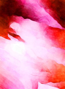 Soyut suluboya sanat eserleri. Fırça boyalı dijital resim. Renkli yaratıcı suluboya çizimi.