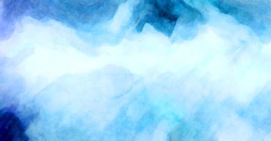 Soyut suluboya sanat eserleri. Fırça boyalı dijital resim. Renkli yaratıcı suluboya çizimi.