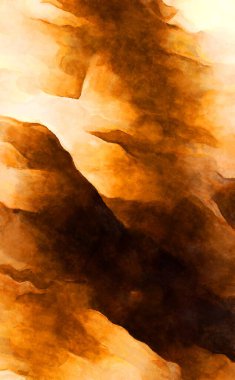 Soyut suluboya sanat eserleri. Fırça boyalı dijital resim. Renkli yaratıcı suluboya çizimi.