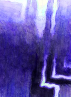 Soyut suluboya sanat eserleri. Fırça boyalı dijital resim. Renkli yaratıcı suluboya çizimi.