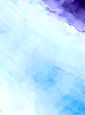 Soyut suluboya sanat eserleri. Fırça boyalı dijital resim. Renkli yaratıcı suluboya çizimi.