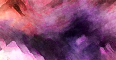 Soyut suluboya sanat eserleri. Fırça boyalı dijital resim. Renkli yaratıcı suluboya çizimi.