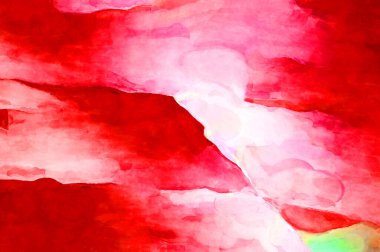 Soyut suluboya sanat eserleri. Fırça boyalı dijital resim. Renkli yaratıcı suluboya çizimi.