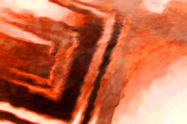 Soyut suluboya sanat eserleri. Fırça boyalı dijital resim. Renkli yaratıcı suluboya çizimi.