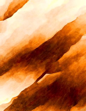 Soyut suluboya sanat eserleri. Fırça boyalı dijital resim. Renkli yaratıcı suluboya çizimi.