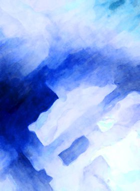 Soyut suluboya sanat eserleri. Fırça boyalı dijital resim. Renkli yaratıcı suluboya çizimi.