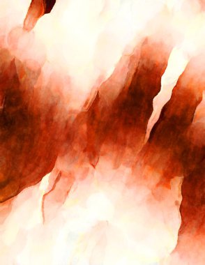 Soyut suluboya sanat eserleri. Fırça boyalı dijital resim. Renkli yaratıcı suluboya çizimi.