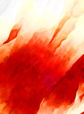 Soyut suluboya sanat eserleri. Fırça boyalı dijital resim. Renkli yaratıcı suluboya çizimi.