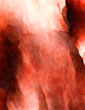 Soyut suluboya sanat eserleri. Fırça boyalı dijital resim. Renkli yaratıcı suluboya çizimi.