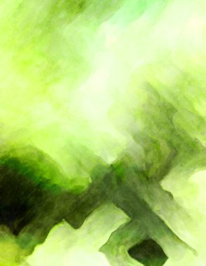 Soyut suluboya sanat eserleri. Fırça boyalı dijital resim. Renkli yaratıcı suluboya çizimi.