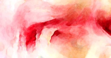 Soyut suluboya sanat eserleri. Fırça boyalı dijital resim. Renkli yaratıcı suluboya çizimi.